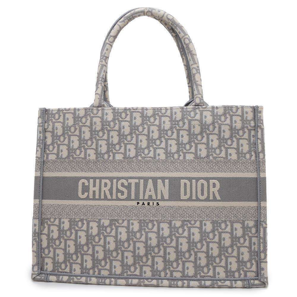 Christian Dior Tote Bag Oblique Embroidery Trotter